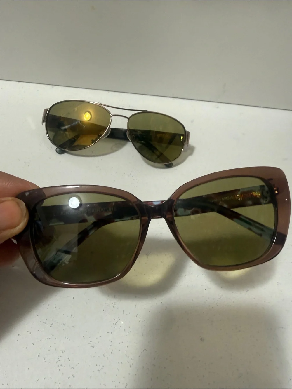 KIRKLAND SIGNATURE Pair of eyeglasses in Olive and Tortoiseshell.good condition